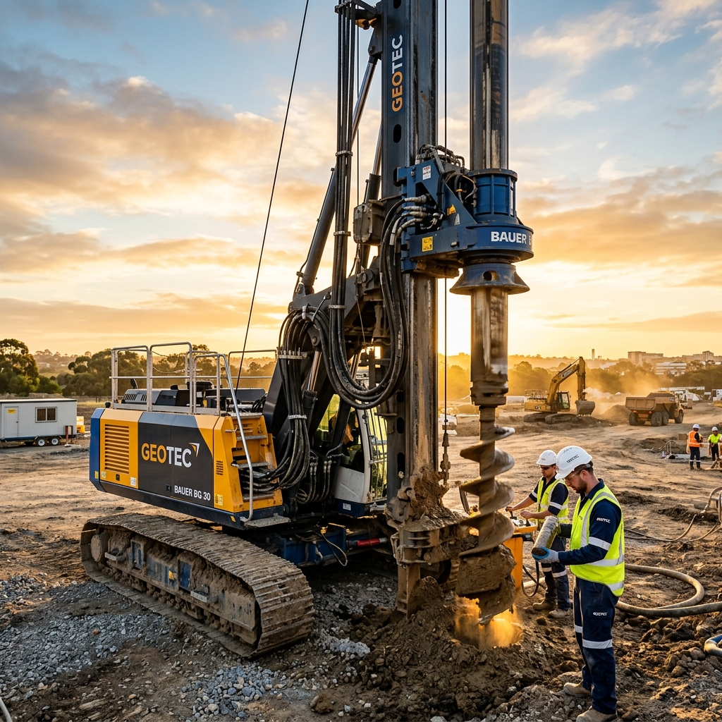 Construction site highlighting the importance of geotechnical investigation
